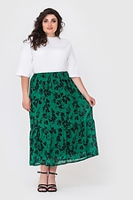 YNONA Chiffon-Midirock mit breitem Volant Garne 3040600 Foto №2