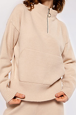 Damenpullover in hellbeiger Farbe. Sewel 4038601 Foto №4