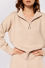 Women's jumper in light beige color.  4038601 photo №5