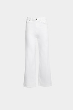 Прямые белые джинсы завышенной посадки  4014602 фото №5