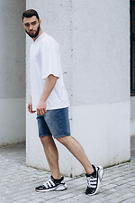 Men's knee length denim shorts TUR WEAR 8025604 photo №2