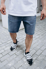 Men's knee length denim shorts TUR WEAR 8025604 photo №6