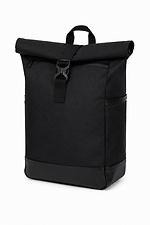 Black "Without Basic" rolltop backpack, urban backpack for 15.6-inch laptop, for school and work. Without 8056604 photo №2