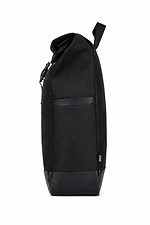 Black "Without Basic" rolltop backpack, urban backpack for 15.6-inch laptop, for school and work. Without 8056604 photo №3