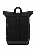 Black "Without Basic" rolltop backpack, urban backpack for 15.6-inch laptop, for school and work. Without 8056604 photo №4