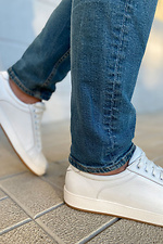 Flache Schuhe aus weißem Leder  4205605 Foto №3