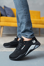 Black summer sneakers with a hole  8018605 photo №1