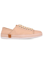 Pink summer sneakers stitched on a white sole Las Espadrillas 4101606 photo №3