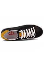 Black Smith sneakers in leatherette with white sole Las Espadrillas 4012608 photo №4