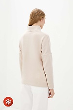 Warm oversized sweater LYSSI skin color with a high neck Garne 3037609 photo №4