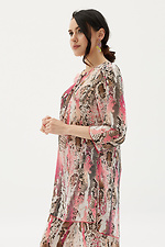 Chiffon summer tunic with slits and long sleeves Garne 3038610 photo №2