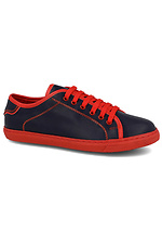 Tommy Smith black leatherette sneakers with red laces Las Espadrillas 4012611 photo №1