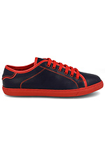 Tommy Smith black leatherette sneakers with red laces Las Espadrillas 4012611 photo №3