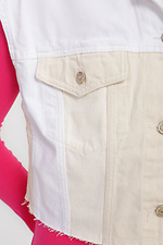 Oversized denim short sleeveless vest  4014611 photo №4