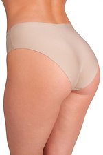 Beige high waist microfiber slip with silicone band L'amore 4026611 photo №3