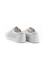 Women's leather platform perforated sneakers  8018611 photo №5