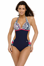 One-piece monokini swimsuit with padded push-up cups and side cutouts Marko 4023614 photo №2