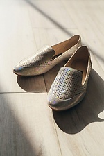 Women's demi-season moccasins made of light perforated leather  4205614 photo №2
