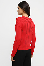 Women's red cardigan.  4038615 photo №3