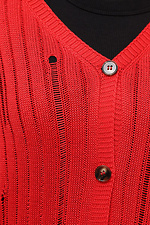 Women's red cardigan.  4038615 photo №4