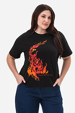 Damen-T-Shirt „Elemente. Feuer.“ Garne 9001615 Foto №1