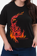 Damen-T-Shirt „Elemente. Feuer.“ Garne 9001615 Foto №4