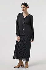 Women's cardigan, dark gray.  4038617 photo №2