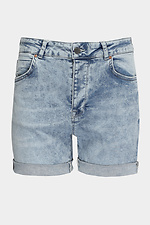 Blue high top women's shorts with cuffs  4014618 photo №5