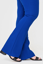 Стрейчевые брюки MIRRA завышенной посадки синего цвета Garne 3040621 фото №5