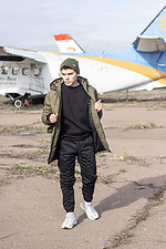 Осенняя парка защитного цвета с капюшоном Custom Wear 8025622 фото №3