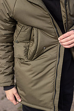 Осенняя парка защитного цвета с капюшоном Custom Wear 8025622 фото №7