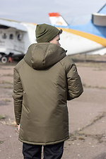 Осенняя парка защитного цвета с капюшоном Custom Wear 8025622 фото №8
