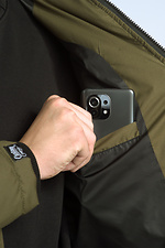Осенняя парка защитного цвета с капюшоном Custom Wear 8025622 фото №14