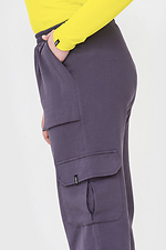 Трикотажні штани джоггери GRET на манжетах з великими бічними кишенями Garne 3040623 фото №4