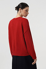 Rote Strickjacke für Damen  4038623 Foto №3