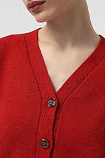 Rote Strickjacke für Damen  4038623 Foto №4