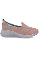 Summer sports sneakers in a mesh of pink color on a white sole Las Espadrillas 4101623 photo №2