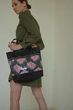 Принтованная сумка шоппер в цветы с длинными ручками SGEMPIRE 8015624 фото №2