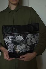 Принтованная сумка шоппер в цветы с длинными ручками SGEMPIRE 8015625 фото №2