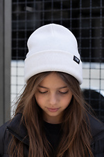 Дитяча Демісезонна Шапка Для Дівчинки Without Label White Without 8056625 фото №2