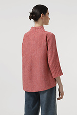 Gestrickter rosafarbener Damenpullover  4038626 Foto №3