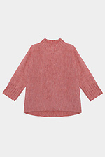 Gestrickter rosafarbener Damenpullover  4038626 Foto №5