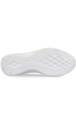 Белые летние кроссовки в сеточку на белой платформе Las Espadrillas 4101626 фото №4