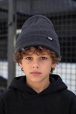 Дитяча Демісезонна Шапка Для Хлопчика Without Label Dark Gray Without 8056626 фото №2