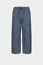 Damskie spodnie jeansowe z szerokimi nogawkami  4014627 zdjęcie №5