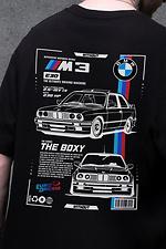 Herren Oversize T-Shirt mit BMW Print Schwarz Without 8049628 Foto №2