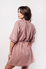 Тонкий домашній халат на літо з короткими рукавами L'amore 4026629 фото №3