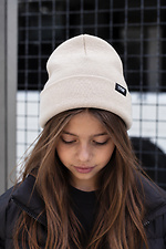 Дитяча Демісезонна Шапка Для Дівчинки Without Label Beige Without 8056629 фото №2