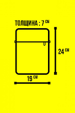 Принтованная сумка через плечо мессенджер с внешним карманом Custom Wear 8025630 фото №3