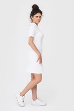 BEAM white knitted polo dress in sporty style Garne 3040631 photo №2
